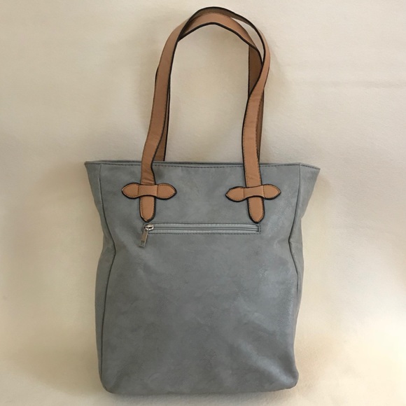 YOKI GREY TOTE WITH FLORAL LINING & SIDE POCKET😍 - Picture 2 of 8